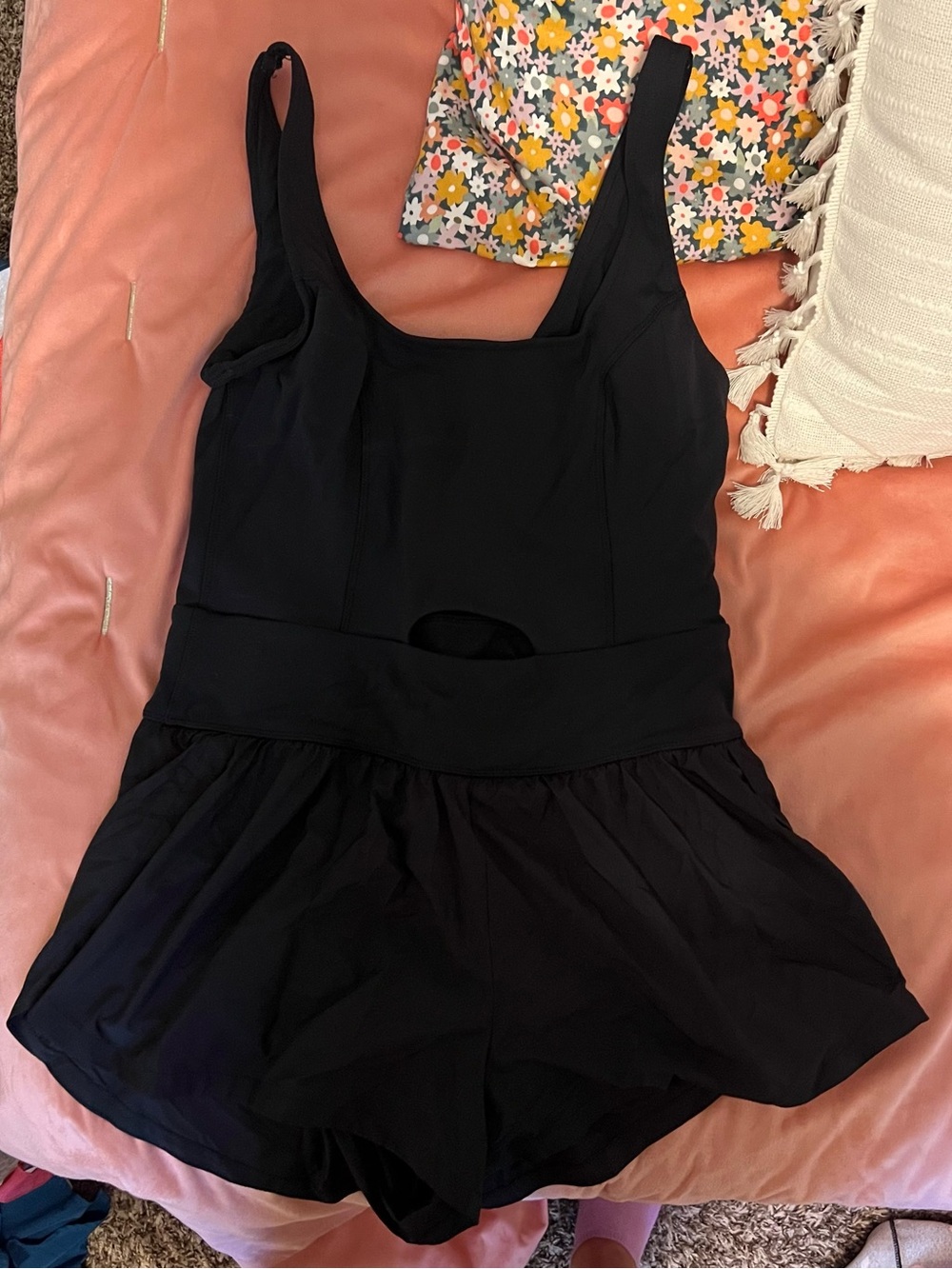 Aeropostale Black Romper with Skirted Shorts